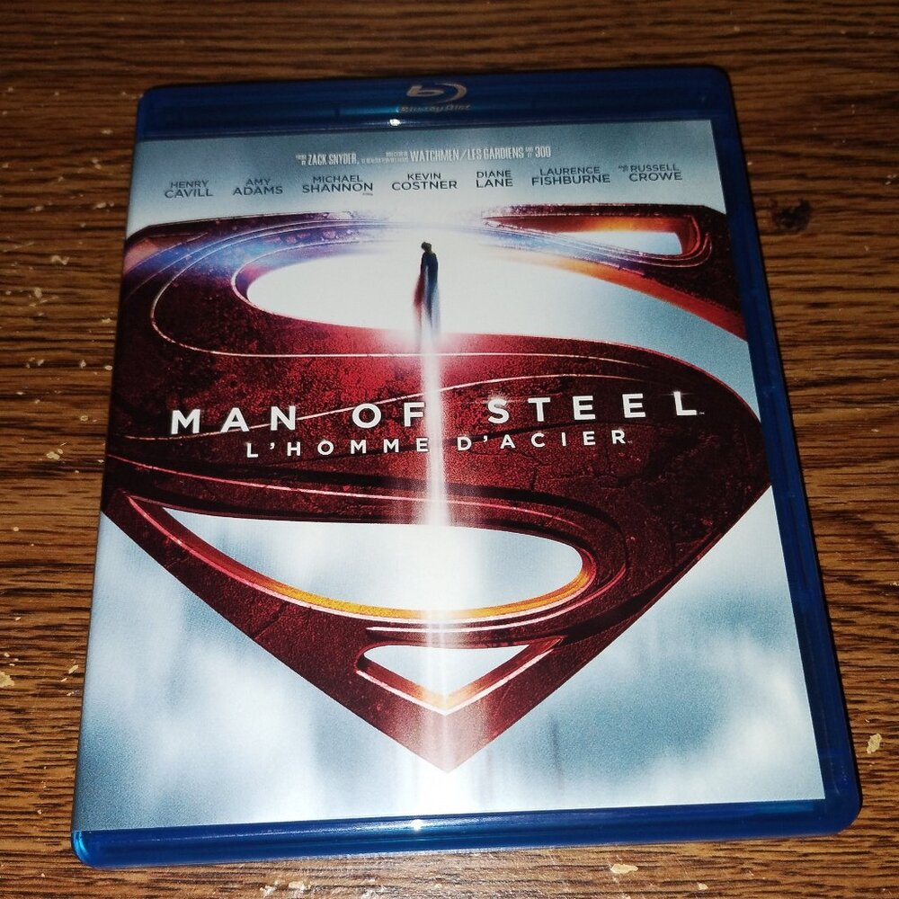 Man of Steel (Blu-ray/DVD, 2013, 3-Disc Set, Canadian) Henry Cavill